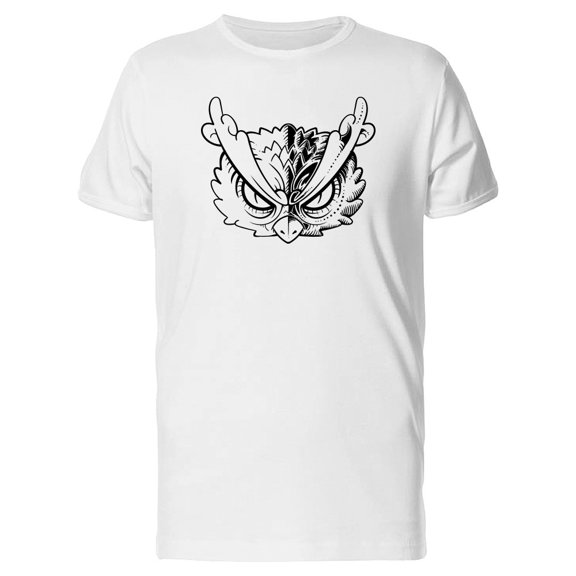 Owl Outline Sketch Tee Men's -Image by Shutterstock