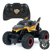 Monster Jam, Official Fire & Ice Megalodon RC Truck, 1:24 Scale, 2.4 GHz, for Ages 4 and Up
