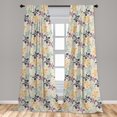 thumbnail image 5 of Ambesonne Butterfly Curtains, Abstract Springtime, Pair of 28"x95", Multicolor, 5 of 5
