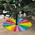 thumbnail image 2 of FMSHPON Music NotesColorful Xmas Christmas Tree Skirt Stand Mat for Holiday Party Decoration Indoor Outdoor 48 inches, 2 of 3