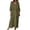 Army Green-A, variant on QHFBli Womens Summer Casual Maxi Dress 2026 Solid Plus Size Loose Short Sleeve Deep V-Neck Flowy Vacation Sundress