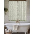 thumbnail image 4 of Green Floral Living Room Curtains 2 Panel, Spring Flowers Cafe Window Treatment, Extra Long Farmhouse Bedroom Bathroom Kitchen Curtains Drapes 104"x72", 4 of 6