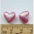 thumbnail image 3 of Heart Beads Red Pearl Large Hole Pony Beads Pk/50 Made in USA, 3 of 3