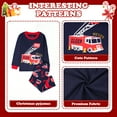 thumbnail image 4 of ELUTONG Boy's Christmas Pajamas，2 Sets of Kids' Cotton Long Sleeve Sleepwear with Santa Claus、Car and Astronaut for Boys Girls 2-12T, 4 of 7