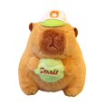 thumbnail image 4 of Carpincho de peluche, colgante de bolso de carpincho, colgante de carpincho coleccionable de dibujos animados para familia, adultos, niños, niñas, Sostener la pelota, 4 of 8