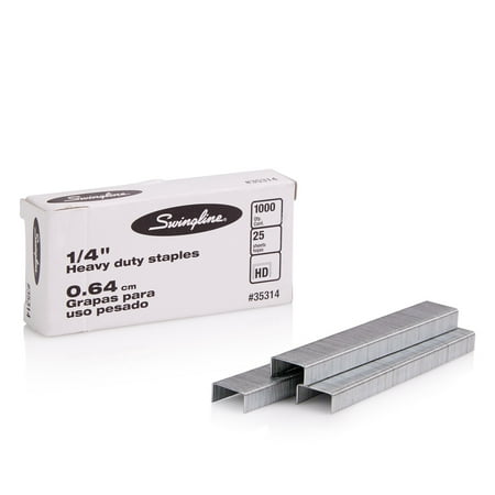 UPC: 0074711353144 | Swingline Premium Heavy Duty Staples  1/4  Leg  100 Per Strip  1 000/Box