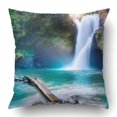 thumbnail image 1 of RYLABLUE Taie d'Oreiller Cascade Cachée dans la Jungle Tropicale 18x18 Pouces, 1 of 1
