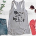 thumbnail image 2 of Mama In The Making Tank Top, Ladies Racerback Tank Top, Pregnancy Baby Announcement Tank, Pregnant Tank, Heather Gray, XX-Large, 2 of 3