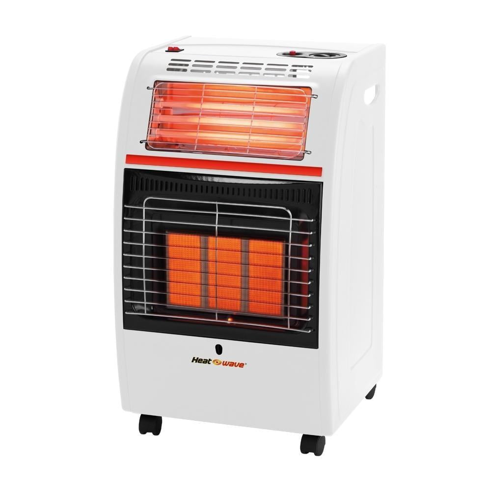 Heat Wave Calefactor Portátil Heat Wave 2 En 1 Gas Lp Blanco