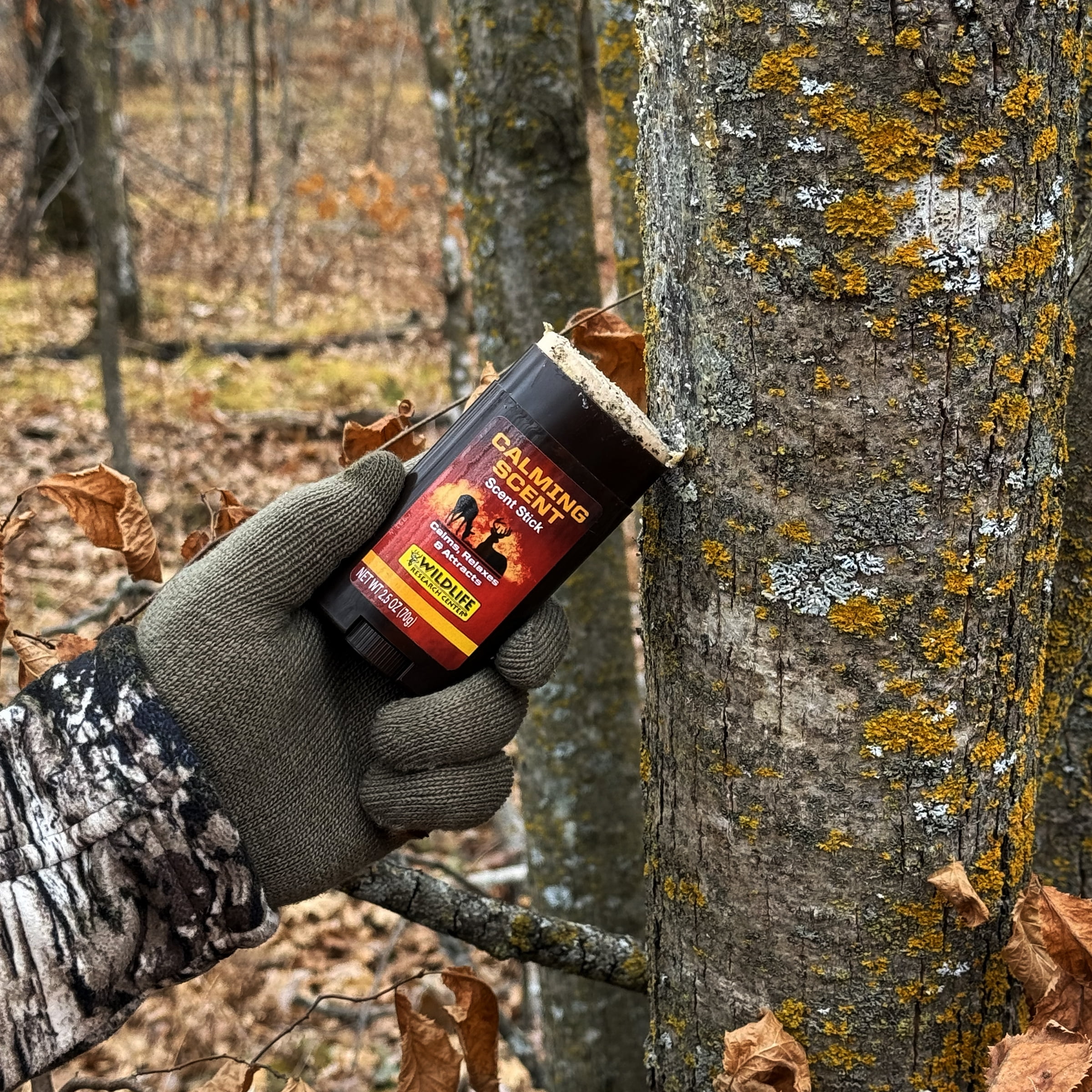 Wildlife Research Center Calming Scent 2.5 oz Scent Stick - All Season Scent Calms and relaxes deer for closer shots.