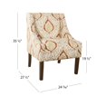 thumbnail image 4 of HomePop Modern Swoop Accent Armchair, 4 of 11