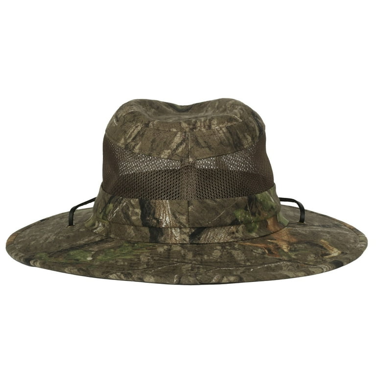 Mossy Oak Safari Hat - Breathable Mesh Inserts - Walmart.com