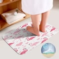 thumbnail image 4 of Flamingo Pattern 3 Piece Bath Rugs Mat Set, Flannel Mats, Machine Washable Carpets Mat for Bathroom Kitchen, Tub Toilet Contour Mat Lid Cover, 4 of 7