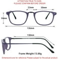 thumbnail image 3 of LifeArt Blue Light Blocking Glasses, Anti Eyestrain, Computer Reading Glasses, Gaming Glasses, TV Glasses for Women Men, Anti Glare (Purple, +0.50 Magnification), 3 of 8