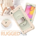 thumbnail image 4 of TECH CIRCLE Bumper Case for Samsung Galaxy Tab A7 (SM-T500) Tablet 10.4" 2020 Version, Shockproof Protective Cute Kids Case with Screen Protector & Hand Strap & Kickstand & Shoulder Strap, Rosegold, 4 of 7