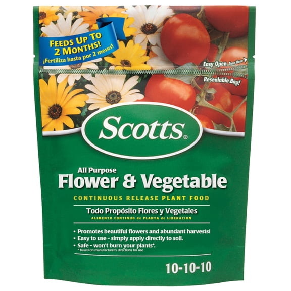 Scotts All Purpose Flower & Vegetable Continuous Release Plant Food, 3 lb.