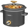 thumbnail image 5 of Superjoe 2 Quart Slow Cooker with 3 Heating Settings, Removable Ceramic Pot, and Dishwasher Safe Lid, Grey, 5 of 7