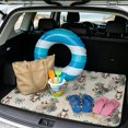 thumbnail image 2 of Binienty Western Horse Print Universal Auto Cargo Liner, Anti-Skid Backing Rear Trunk Mat, Wear Resistant Stylish Vehicle Interior Accessory, 29" x 39" Fit for Most Sedan SUV Wagon, 2 of 7