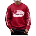 thumbnail image 1 of Chandail en Molleton à Col Rond Imprimé Rugby Automne Hiver pour Hommes, Chaud et Confortable, Mode Sans Capuche, Chandail Décontracté, 1 of 4
