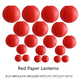 thumbnail image 1 of Linterna de papel con borde cruzado, linterna de combinación, linterna de papel plegable redonda de colores, 1 of 5