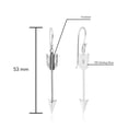thumbnail image 3 of Valiant Hunter's Arrow Sterling Silver Dangle Earrings, 3 of 6