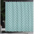 thumbnail image 3 of Ambesonne Teal Shower Curtain, Cartoon Squirrels Cold Tones, 69"Wx84"L, Cinnamon and Pale Blue Grey, 3 of 4