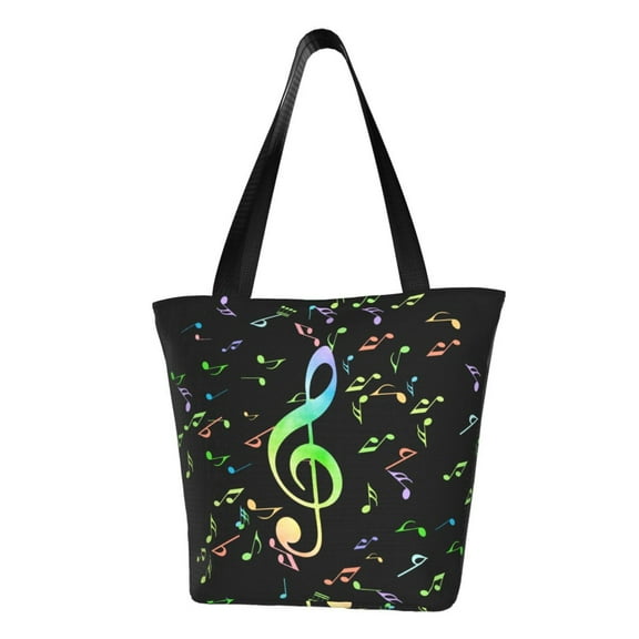 Sikiie Music Notes Shoulder Bag Casual Hobo Crossbody Tote Bag for Women and Men Large Purse Messenger Bag Travel Work