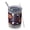 Halloween Elements Pattern, variant on 12oz Tumblers Halloween Festive Text Pattern Vacuum Insulated Stainless Steel Travel Tumbler Cups Mug with Lid and Straw for Beer,Coffee,Beverages with Cleaning Brush for Cold & Hot Drinks