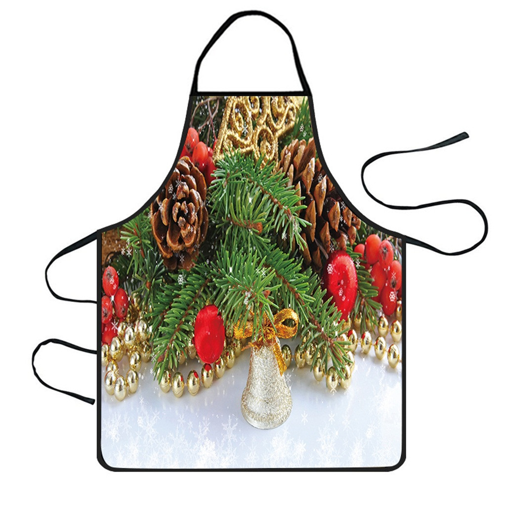 Christmas Decoration Waterproof Apron Kitchen Aprons Dinner Party Apron