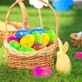 thumbnail image 7 of Kuroiy 24PC Easter Plastic Eggs | Multicolor DIY Openable Egg Shells | 6 Patterns | Sturdy Reusable Plastic | Party Gift Basket Filler | Easter Egg Hunt Decoration | 2.3in Size, 7 of 7