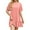 1# Pink, variant on Women Summer Dresses Casual Crew Neck Ruffle Hem Mini Dress Comfy Short Sleeve Loose Swimming Skirts Shirt Dress