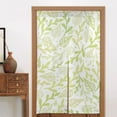 thumbnail image 4 of XMXT Japanese Noren Doorway Room Divider Curtain,Green Leaf Graffiti Prints Restaurant Closet Door Entrance Kitchen Curtains, 34 x 56 inches, 4 of 7