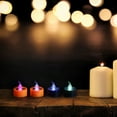 thumbnail image 1 of CHICHUMID 6pcs  Tealight Candles Assorted Color for  Parties Mixed Style, 1 of 6