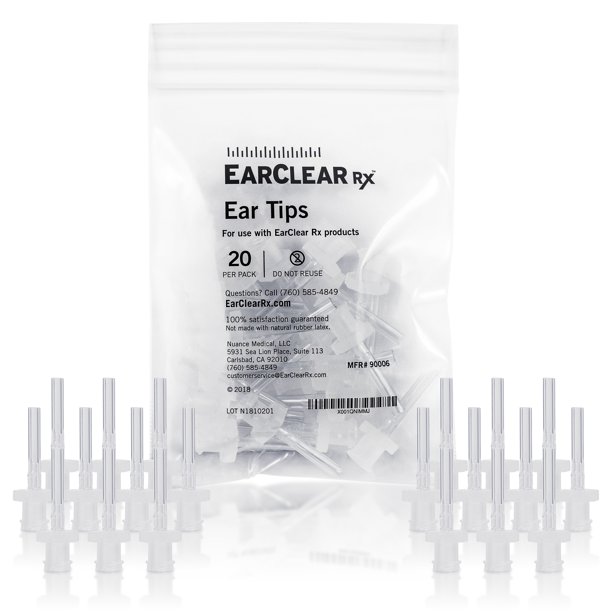 EarClear Rx Disposable Ear Wash Tips for use with any ear washer system