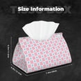 thumbnail image 4 of Kdxio Checkerboard With Snowflake Print Tissue Box Cover,Modern PU Leather Rectangular Tissue Box Holder for Bathroom Living Room Bedroom Office Desk Car Home, 4 of 6