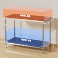 thumbnail image 3 of EastVita Table de Travail Commercial en Acier Inoxydable 48"x24 Pouces avec Tablette Inférieure Réglable et Roulettes Verrouillables, Poste de Préparation Robuste 1000 Lb pour Restaurant, Hôtel, Maison, 3 of 7