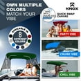 thumbnail image 4 of Knox T42H-Z4 67-72 in. Universal 4 Bow Bimini Top with Storage Boot for Boats, Hunter Green, 4 of 7