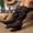 Brown, variant on JUSLIO Winter Boots for Women,Vintage Round Toe Low Heel Knee High Boots Winter Fall Casual Dress Boots Fashion Boots