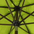 thumbnail image 5 of WestinTrends Paolo 9 Ft Patio Umbrella with Base Included, Market Table Umbrella with 20 Inch Fillable Black Round Base, Lime Green, 5 of 7