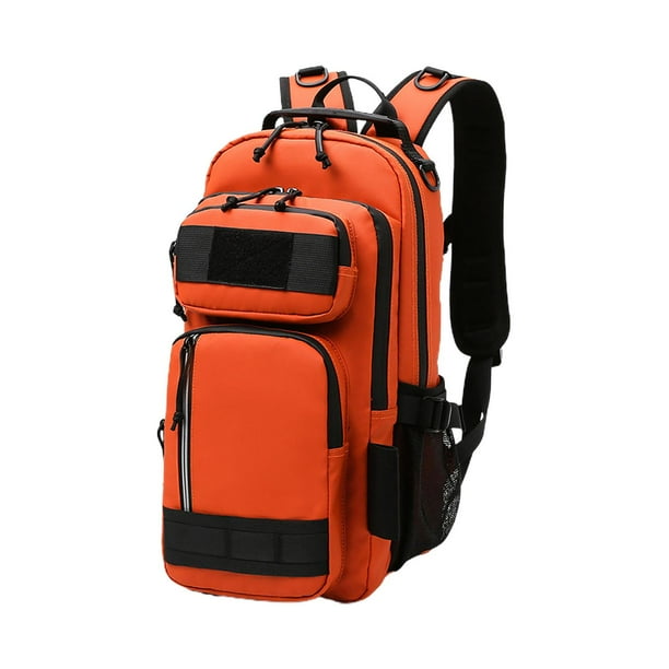 Mochila de pesca Zulema Bolsa resistente al agua Naranja
