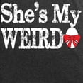 thumbnail image 3 of CafePress - Shes My Weirdo Couple - Women's Long Sleeve Charcoal Gray Pajamas, 3 of 7