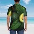 thumbnail image 3 of Lsque Fresh Avocados pattern Hawaiian Shirt for Men, Unisex Summer Beach Casual Short Sleeve Button Down Shirts-3X-Large, 3 of 9