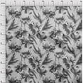 thumbnail image 4 of oneOone Cotton Jersey Gray Fabric Florals Fabric For Sewing Printed Craft Fabric By The Yard 58 Inch Wide, 4 of 6