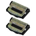 thumbnail image 1 of Clip para cinturón de seguridad de coche con diamantes de imitación decoración con brillo ostentoso Clips de fijación para cinturón de seguridad para mujer limitador para vehículo 2 uds., 1 of 8