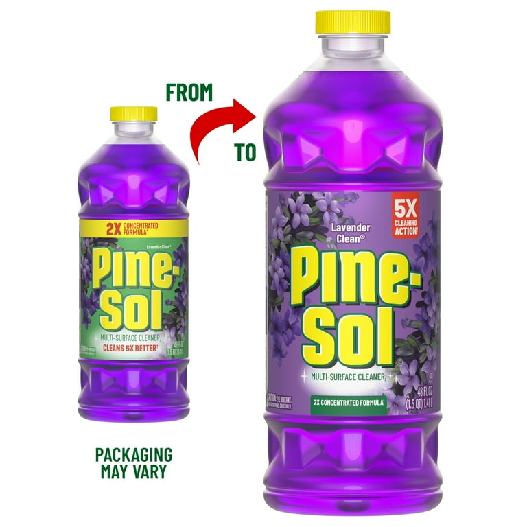 Pine-Sol Multi-Surface Floor Cleaner, Lavender Clean, 60 Fluid
