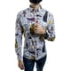 thumbnail image 1 of Camisa Hombre Casual Slim Fit Blanca Esfinges Letras Moon Ra, 1 of 6