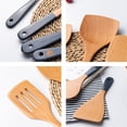 thumbnail image 5 of Long Handle Eco-friendly Cooking Spatula Long Handle Eco-friendly Wood Practical Ergonomic Cooking Shovel for Home-1, 5 of 7