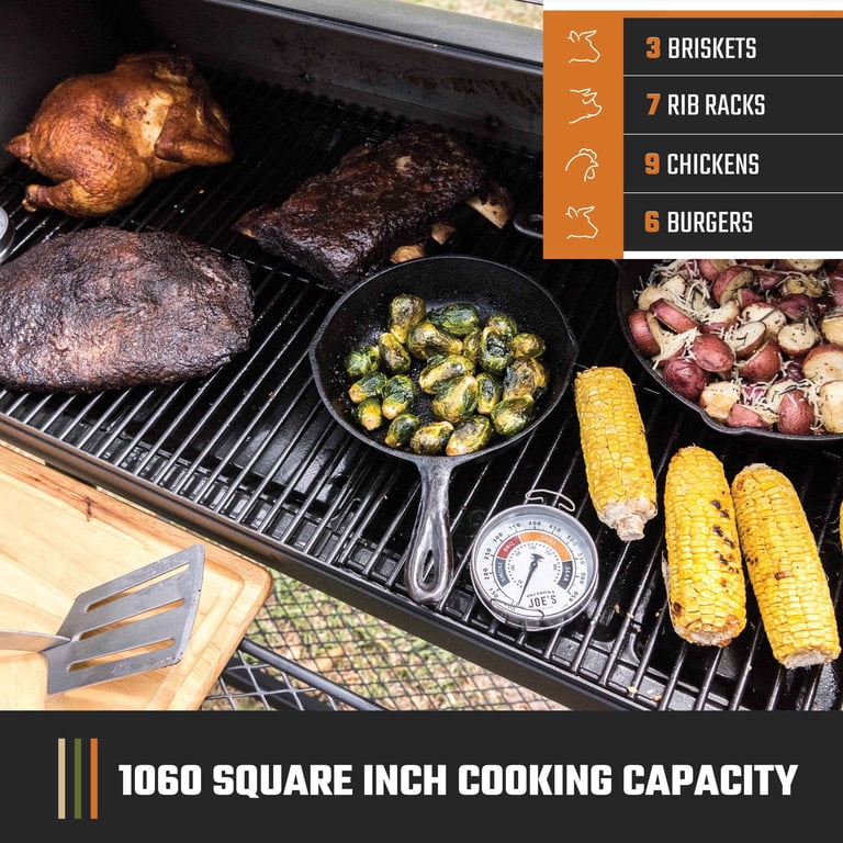Large-Capacity Oklahoma Joe's Longhorn Reverse Flow Offset Smoker