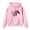 C-Pink59, variant on DHFJKG Kids Teens Hoodies Loose Fit Horse Print Long Sleeve Pocket Hooded Sweatshirts Pullover Girls Boys Comfort Tops