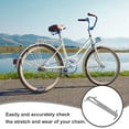 thumbnail image 3 of UPGRATOR Plated Silver Aluminum Alloy Bike Chain Wear Indicator Portable Measuring Ruler Durable Bike Chain Tool, 3 of 8